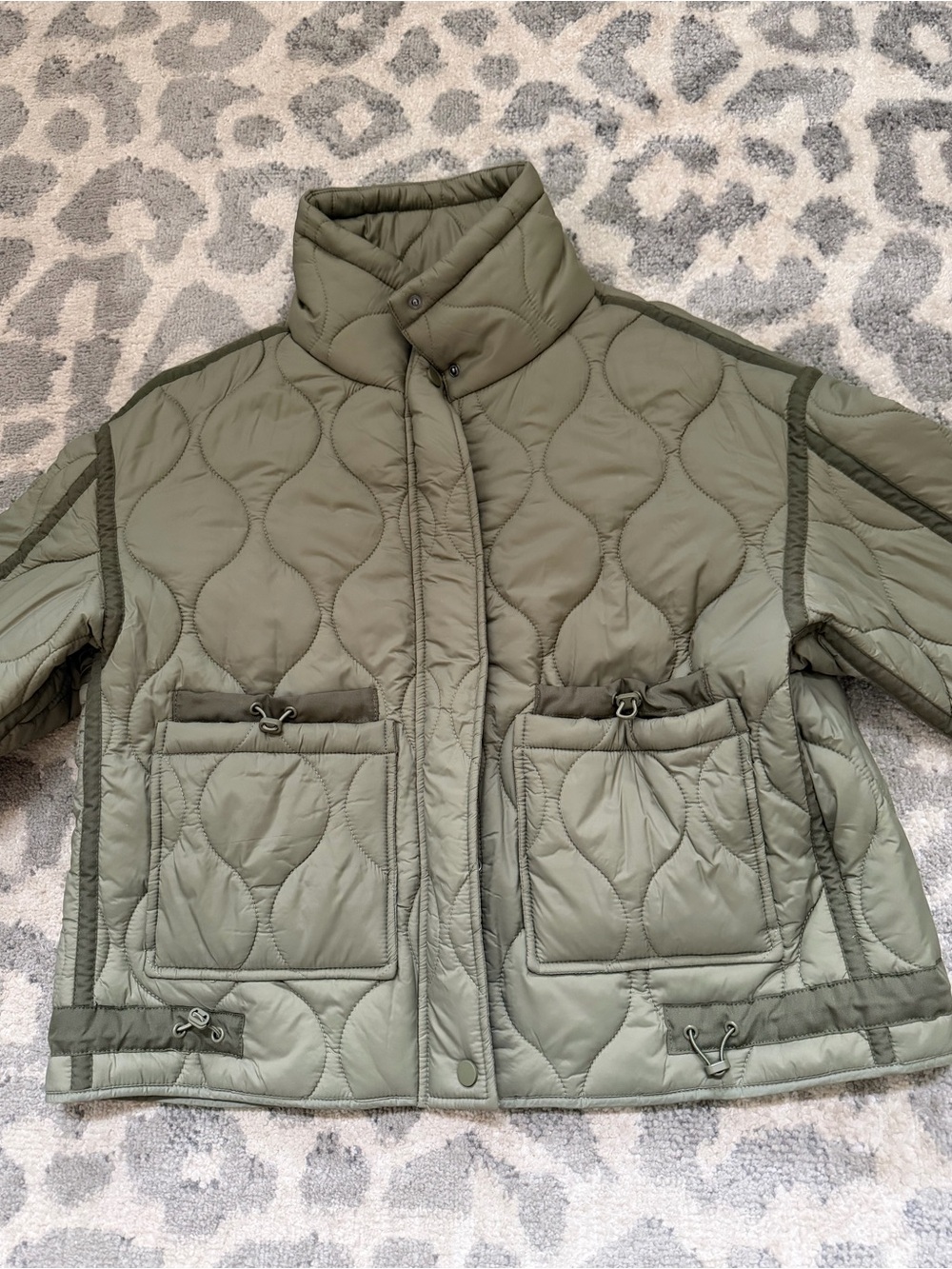 RD Style Olive Quilted Women's Jacket